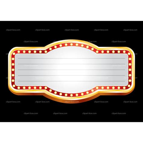 Make A Statement With Our Theater Billboard Cliparts Free And