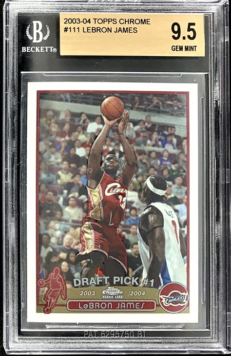 Maybe you would like to learn more about one of these? Lot Detail - Lebron James 2003-04 Topps Chrome Rookie Card - BGS Graded GEM MINT 9.5 with Quad 9 ...