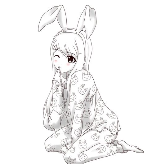 Anime Bunny Coloring Pages Coloring Pages