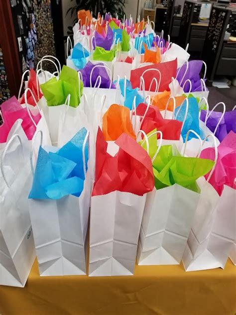 Thank You Bags Csandersemblems 60th Celebrate Colorful Partyideas