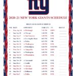 Printable New York Giants Schedule Freeprintabletm Com Freeprintabletm Com