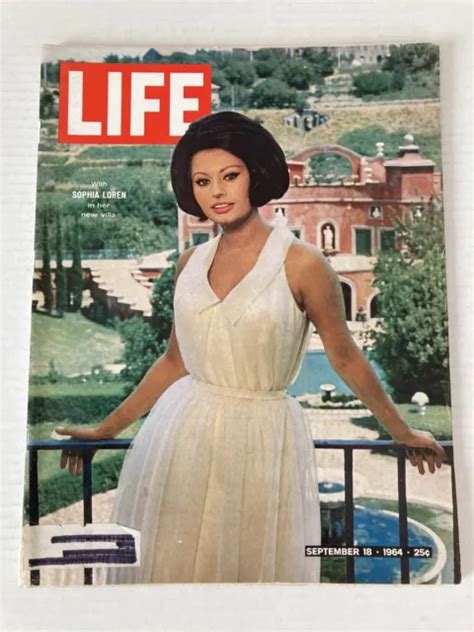 Life Magazine September 18 1964 Sophia Loren In Her New Villa 1250