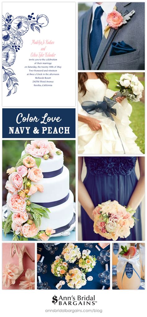 Color Love Navy And Peach