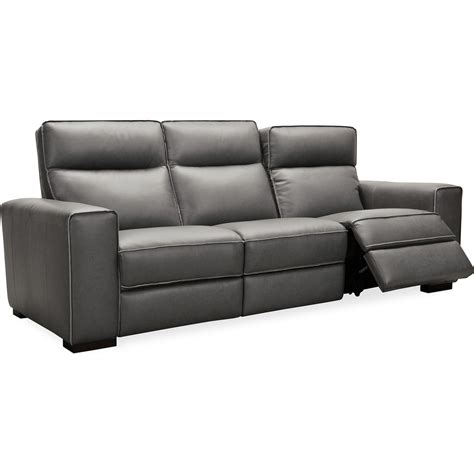 Hooker Furniture Braeburn Contemporary Leather Power Reclining Sofa With Power Headrest Howell