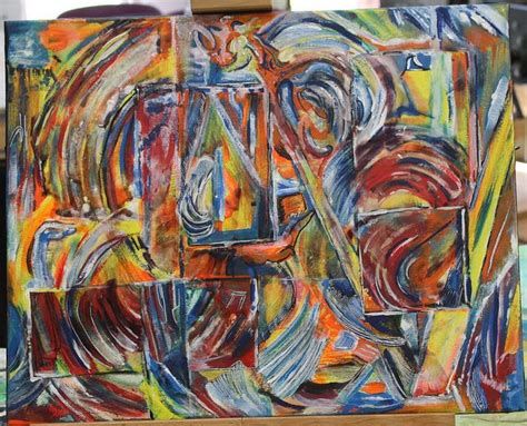 Ode To Orphism Painting Action Painting Encaustic Painting