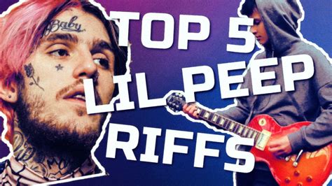 Top 5 Lil Peep Guitar Songsriffs Electric Guitar 2021 Youtube