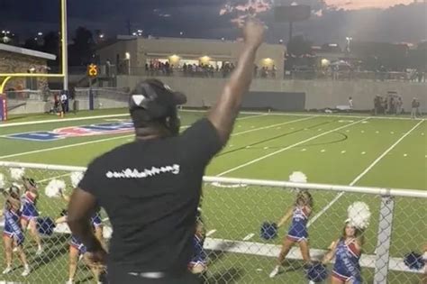 Cheer Dad Goes Viral Perfectly Mimicking Babes Cheerleading Routine From Stands Review