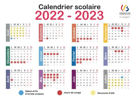 Calendrier Scolaire 2022 2023 Centre Scolaire Saint Adrien Val Duchesse