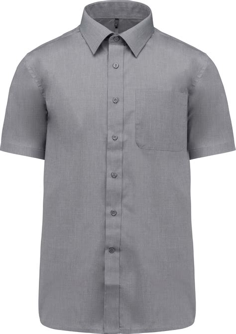 chemise manches courtes homme brodée personnalisée polyester coton k551 broderie 42