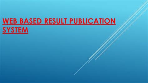 Web Based Result Publication System Web Education Board Results