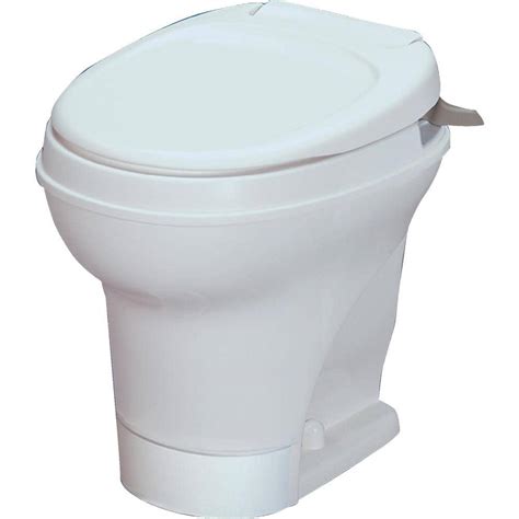 Thetford Aqua Magic V Rv High Permanent Rv Toilet Hand Flush White 31675