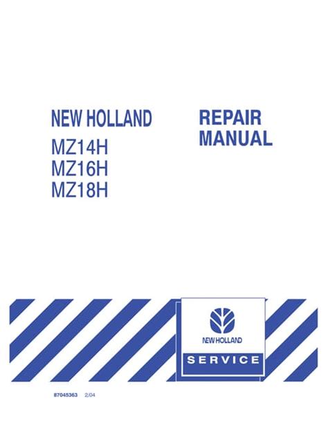 New Holland Mz16h Zero Turn Lawn Mower Service Repair Manualpdf