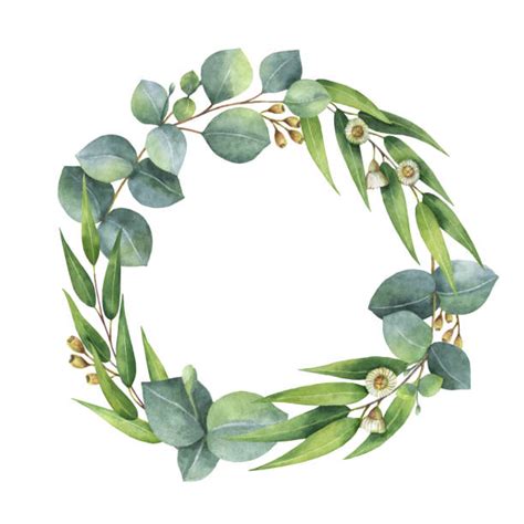 Royalty Free Floral Wreath Watercolor Clip Art, Vector Images