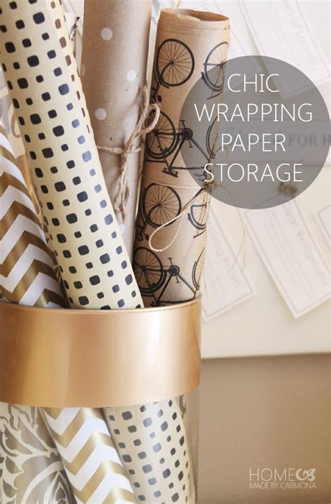 Store Your Wrapping Paper So That It Becomes Part Of Your