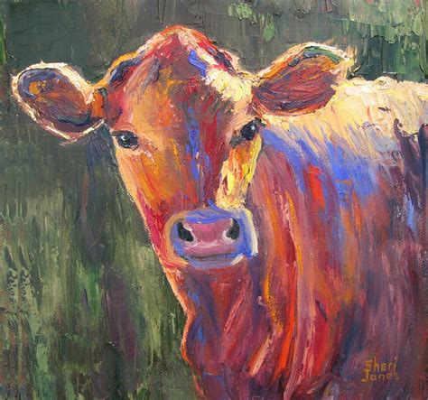Sheri Jones Daily Painting Journal Painted Cow Contemporary Cow
