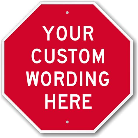 Custom Stop Sign Dornbos Sign And Safety Inc
