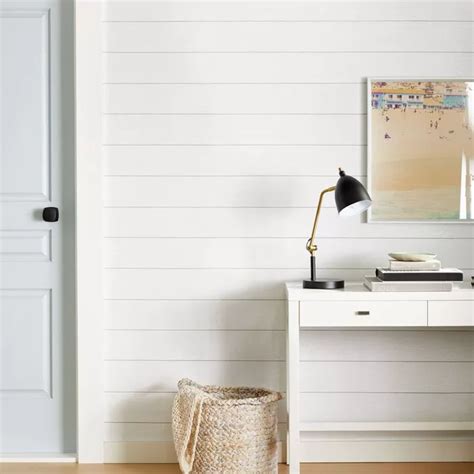 These 31 peel and stick wallpapers add the perfect pop of color. Textured Shiplap Peel & Stick Wallpaper White - Threshold ...
