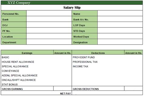 Salary Slip Download Salary Slip Format In Excel Word Pdf