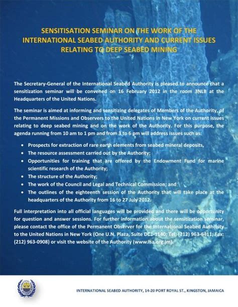 Flyer International Seabed Authority