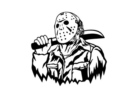 Jason Silhouette Svg Files For Cricut Jason Decal Halloween Svg Jason