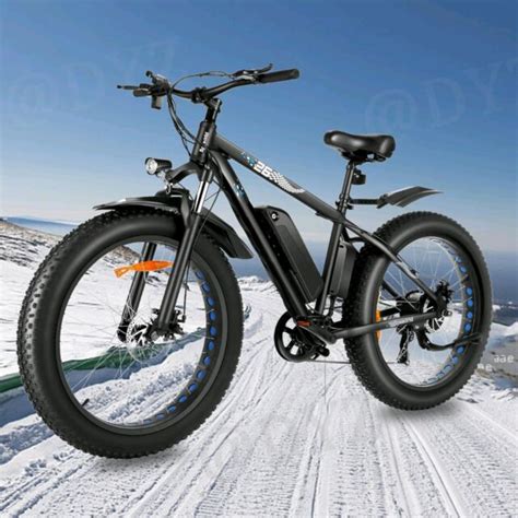 26 1000w 500w Electric Bike Fat Tire Snow Beach Mountain Bicycle