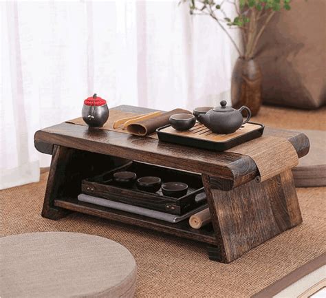 Multi Folding Wooden Japanese Tea Table Japanoscope