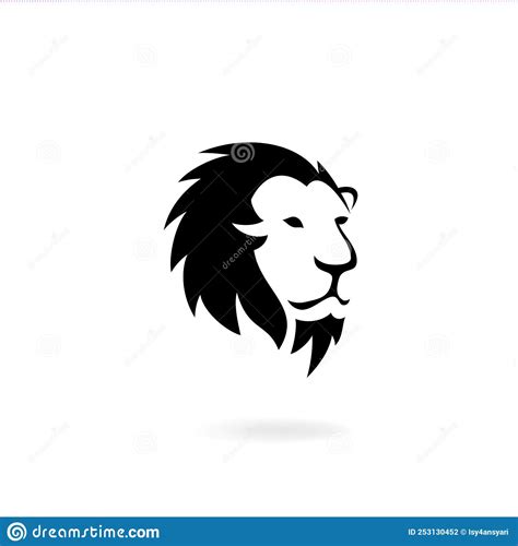 Lion Head Silhouette Clipart Stock Vector Illustration Of Vector
