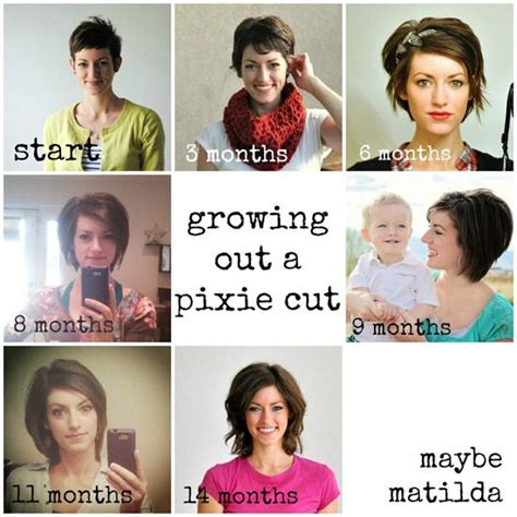 Growing Out A Pixie Hair Growth Stages Growing Out Short Hair Styles