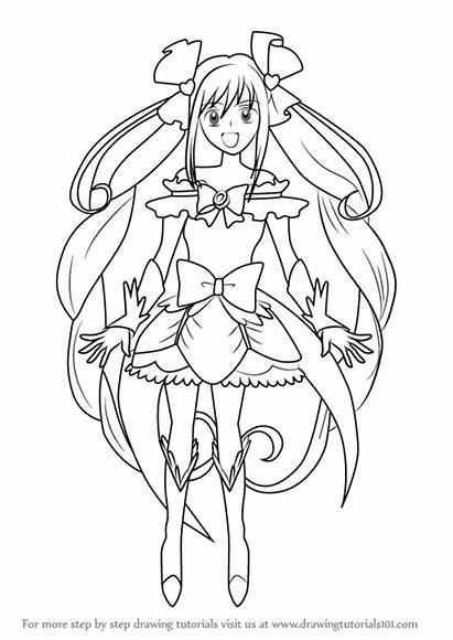 Cure Echo Draw Pretty Drawing Step Anime