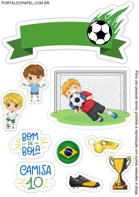 Introduzir 46 Imagem Topo De Bolo Futebol Para Imprimir Br