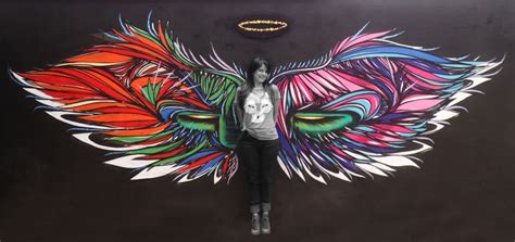Pin By Phoebe On Hotel El Burgués Graffiti Wall Art Wings Art Angel