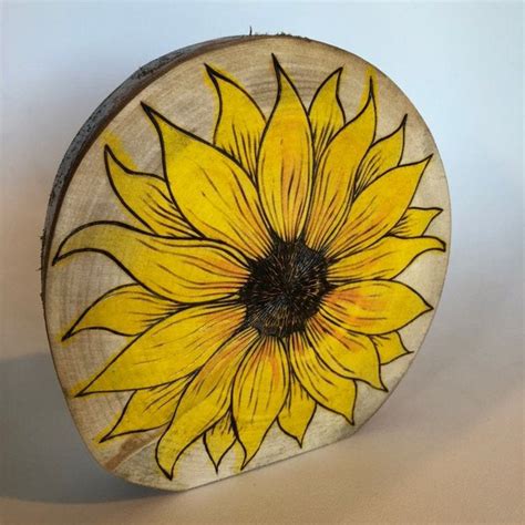 I use no templates or transfers, and each pendant is a little different. Excited to share this item from my #etsy shop: Sunflower ...