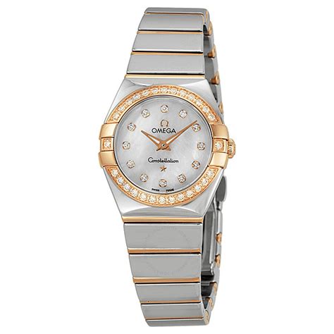 Omega Constellation Diamond Mother Of Pearl Dial Ladies Watch