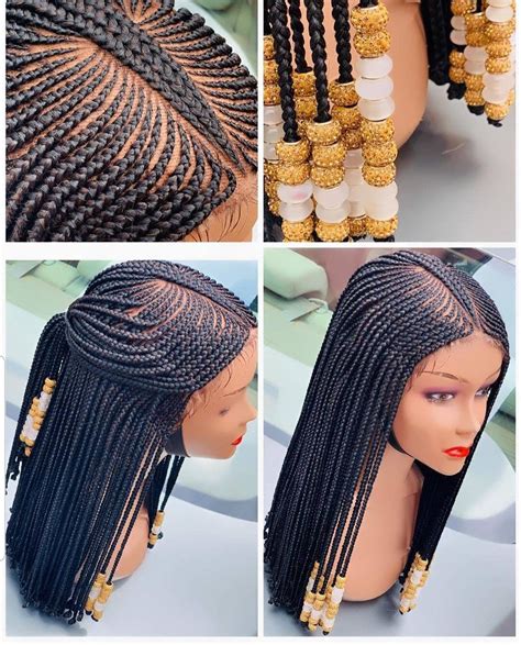 braided wigs cornrow braid wig cornrow braided wigs box etsy