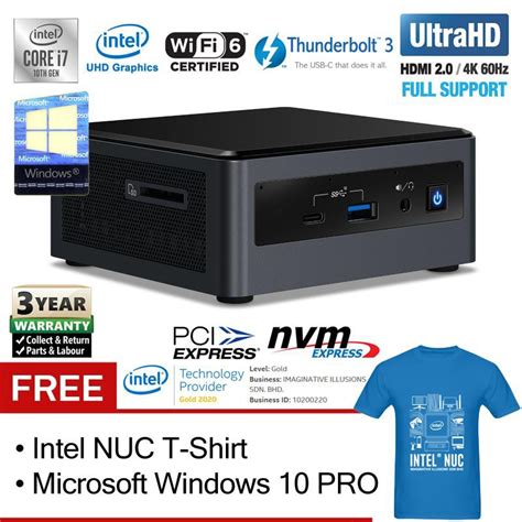 Intel Nuc10i7fnh L10 Core I7 Nuc Mini Pc Windows 10 Pro Shopee Malaysia