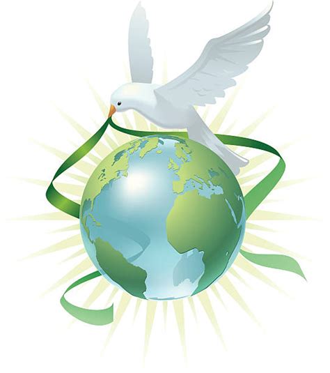 Best Dove Earth Globe Symbols Of Peace Illustrations Royalty Free
