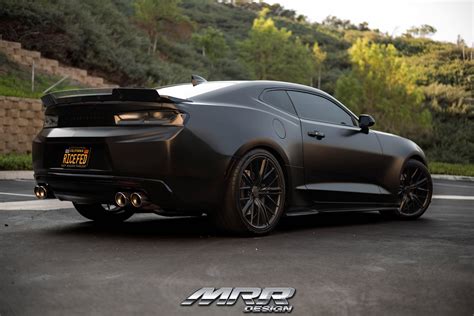 Black Chevy Camaro Upgraded By Borla And Mrr Wheels — Gallery