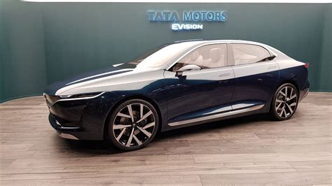 Tata Motors E Vision Electric Sedan Unveiled At Geneva Motor Show
