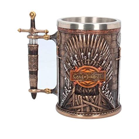 Ebros Medieval Dragon Iron Throne Of Swords Coffee Mug Drinking Beer