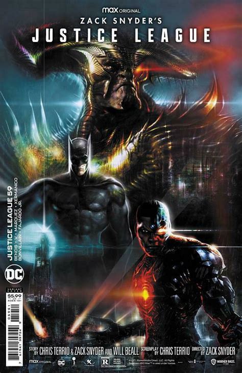 Justice League 59 Cover E Sharp Snyder Cut Cardstock Variant Cover Brian Michael Bendis