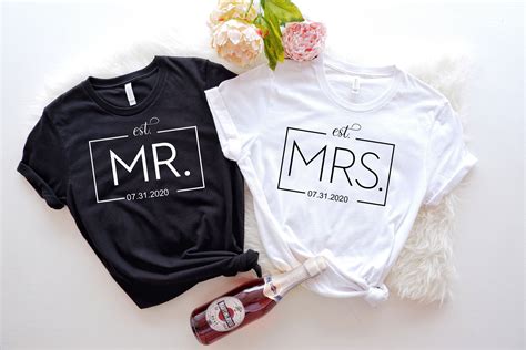 Mr And Mrs Shirt Couples Shirt Matching Shirt Husband Etsy