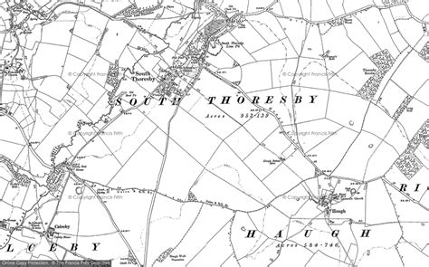 Map Of South Thoresby 1887 1888 Francis Frith