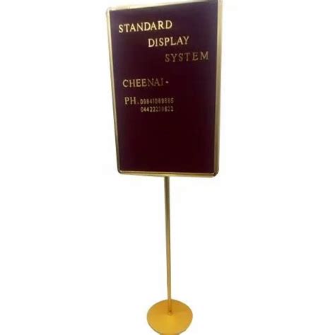 Velvet Cloth Surface Free Standing Unit Welcome Display Board Board