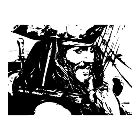 Jack Sparrow vector, Jack Sparrow in .EPS, .CDR, .AI format