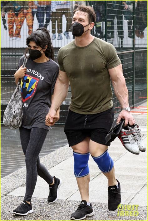 John Cena Shows Off His Muscles While Leaving The Gym With Wife Shay Shariatzadeh Photo 4535178