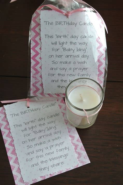 Below you will find some cute and creative baby shower poetry. A BIRTHday candle...baby shower favor | Baby shower candle ...