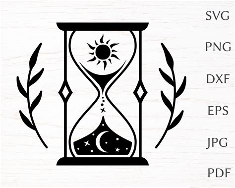 mystical hourglass svg cut file for cricut magic svg designs etsy uk