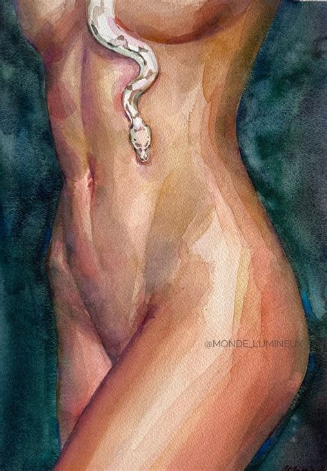 Custom Nude Painting Erotic Portrait From Photo Commission Painting Personalized Nude Art