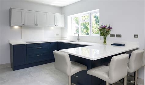 Oxford Blue Modern Shaker Kitchen New Forest Designs