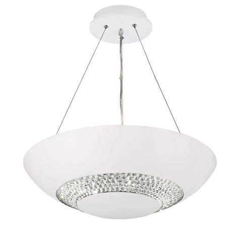 Halo Led Pendant Crystal Ceiling Light The Lighting Superstore